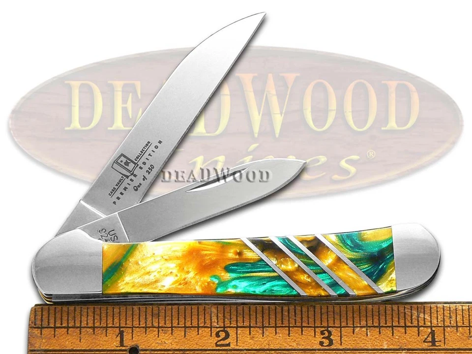 Cuchillo de bolsillo Case xx Vault Copperhead Cat's Eye y 24K Corelon 9249W-CE24K Foto 3 de 4