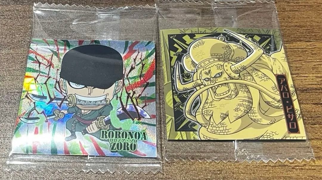 One Piece Big Pirate Sticker Wafer Log.14 Set Of 2