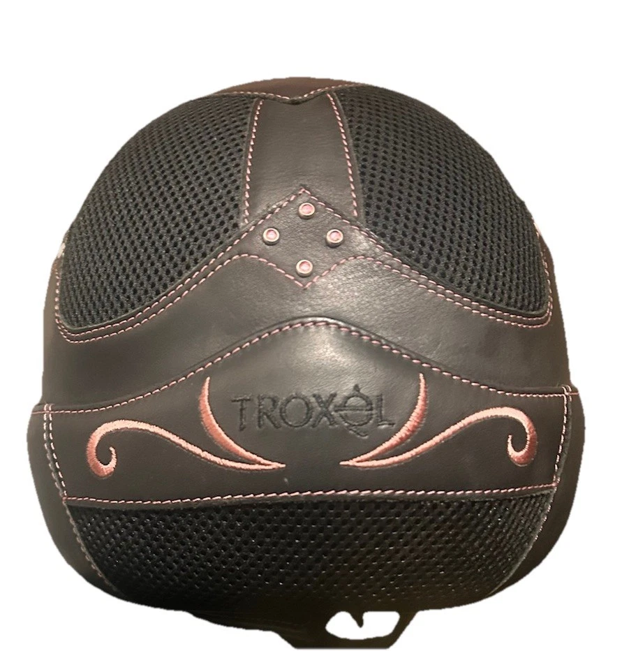 TROXEL CHEYENNE BLACK AND PINK MEDIUM HORSE Riding Helmet - Image 3 of 4