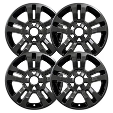 Impostor Wheel Skins Gloss Black 18 inch Set of 4 for Chevy Silverado Suburban T