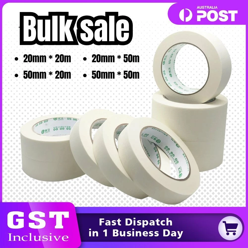 MASKING TAPE Painting Tape Crepe Paper 20mm 50mm Bulk Sale Painter Painting Cove