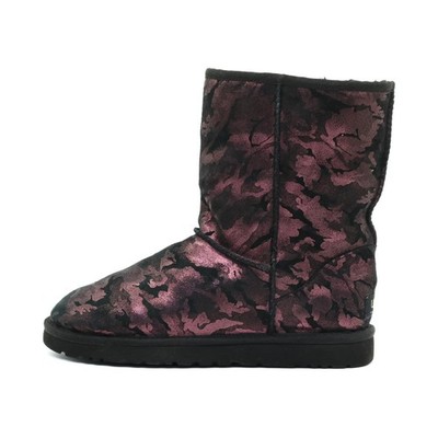 UGG Australia Damen 1007581 Boots Rosa Schwarz Wildleder Classic Stiefel EU 40