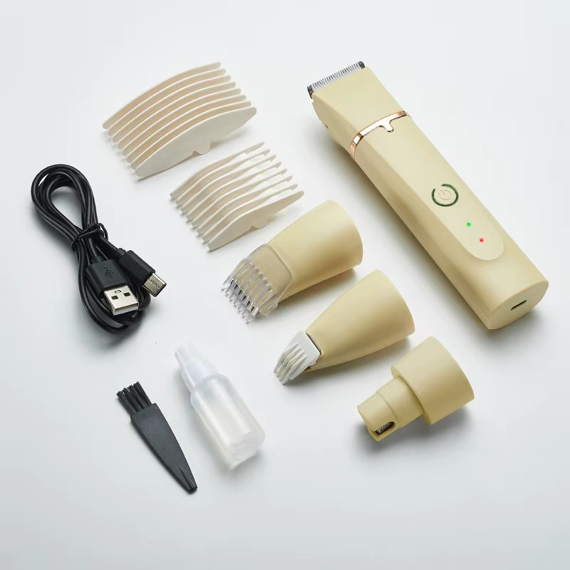 "4-in-1 Electric Pet Trimmer & Nail Grinder Grooming Clippers for Dogs"