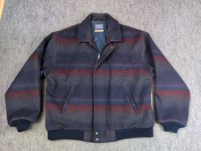 Vintage Large Pendleton High Grade Western Wear Wool Jacket Southwest Bomber