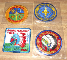 LOT OF 4 1970s BOY SCOUT PATCHES, WATSEKA, PO...
