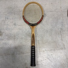 VINTAGE DUNLOP MAXPLY MCENROE WOODEN M4  4 1/2 TENNIS RACKET MADE IN ENGLAND