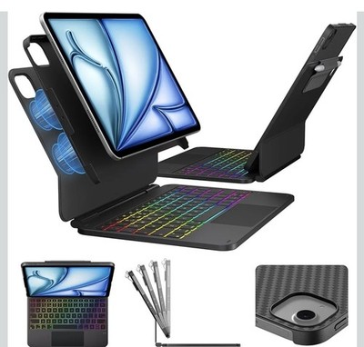 Edge Tastatur Hülle für iPad Air 11 Zoll, iPad Air 5. Gen Schwebender Magnetständer