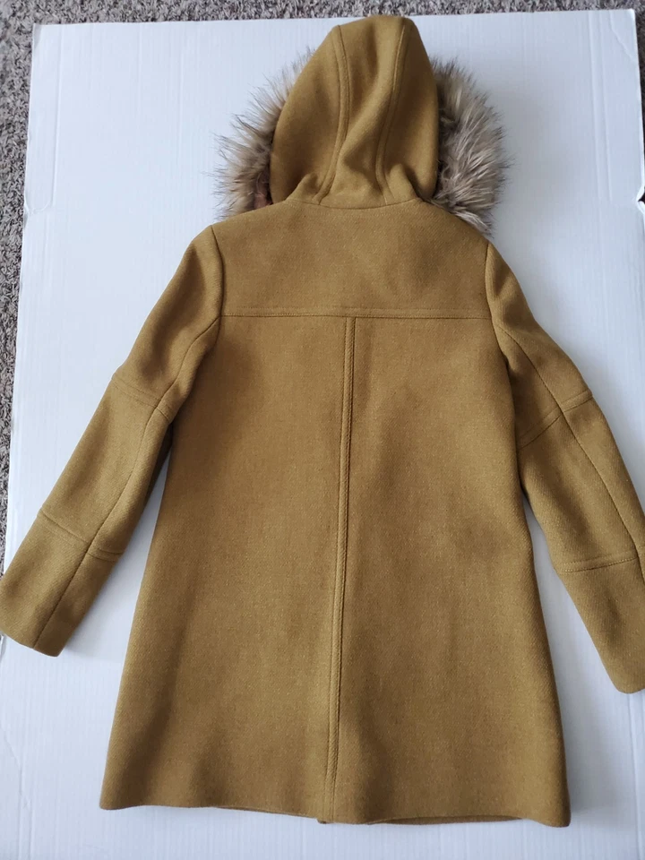 J. Parka Crew Chateau en tela italiana Stadium lana marrón J5488 Nello Gorri talla 4 Foto 4 de 4