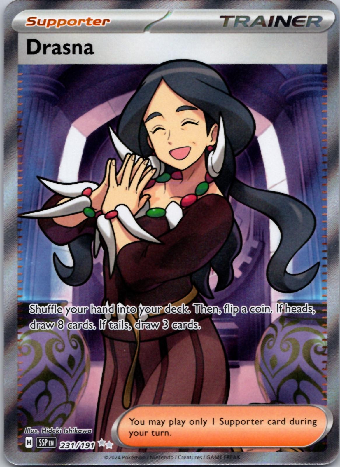 Drasna 231/191 Ultra Rare Surging Sparks Pokemon Near Mint