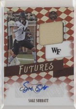 2021 Panini Legacy Futures Ruby 25/100 Sage Surratt #FP-SS Patch Auto 0l8