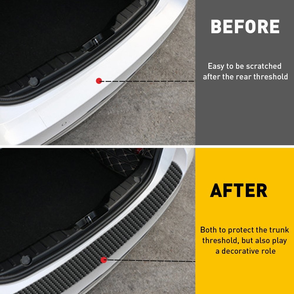 Car Accessories Door Sill Cover Scuff Plate Rear Bumper Guard Protector 90CM alternate view 5