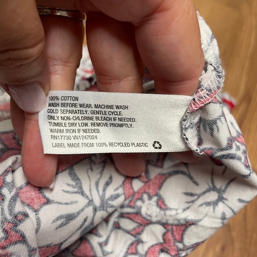 Vineyard Vines Target Red White Blue Hibiscus Whale Girls Romper Size XL/14-16 - Picture 8 of 9