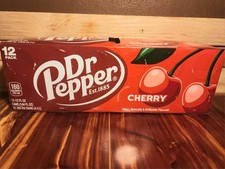 Dr Pepper Cherry Soda Pop, 12 Pack Of 12oz Cans