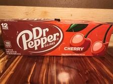 Dr Pepper Cherry Soda Pop, 12 Pack of 12oz Cans