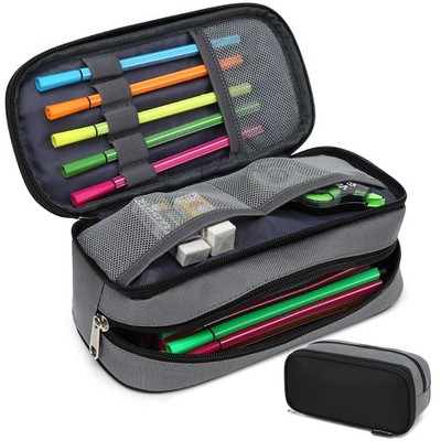 Mountain guest Large Capacity Pencil Case Multi-Slot Pencil Pouch Durable Pencil