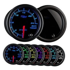 Tinted 7 Color 2400F Pyrometer Exhaust Gas Temp Gauge Kit - Includes 1/8-27