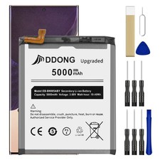 for Samsung Galaxy Note 20 Ultra Battery Replacement, 5000mAh Upgraded EB-B...