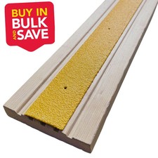 BUNDLE VALUE PACK Non Slip Decking Strips GRP Heavy Duty Pro Grade 50mm - YELLOW