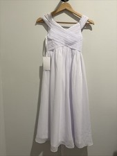 Girls White Formal Dress Long