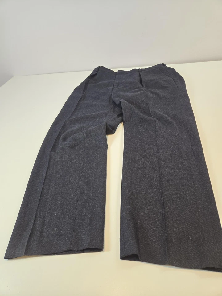 Polo Ralph Lauren Pants Mens 28x29 Wool Blend Trousers Dress Pleated Gray - Image 2 of 4