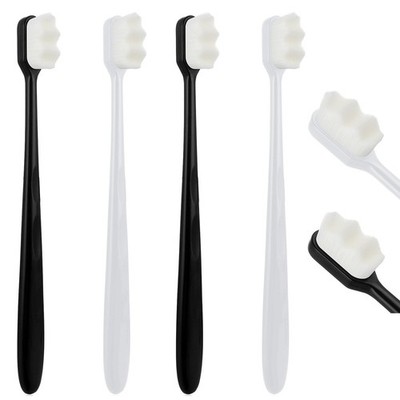 Soft Micro Nano Toothbrush Extra Manual Ultra Bristled With 20000 Soft 4 Pack