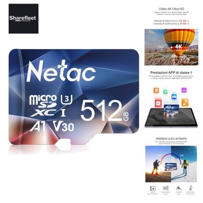 512GB Speicherkarte，Micro SD KarteA1, U1, C10, V10, FHD, 600X, TF Memory Card...
