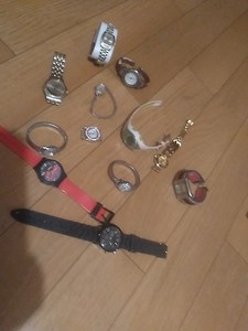 lot of 12 watches for parts