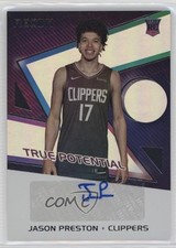 2021-22 Panini Recon True Potential Signatures Jason Preston #TPS-JSP Auto 0cv