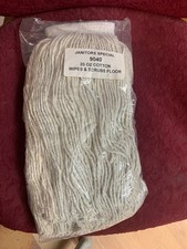 5 Pack 20oz Cotton Mop Head Screw-On Type   Industrial Floor Cleaning