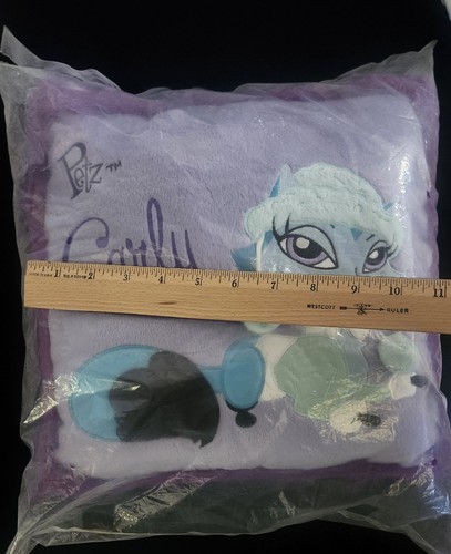Bratz Petz Foxz Carly Purple Pillow Plush Throw Cushion 12x12 Fuzzy Sealed - Picture 6 of 8