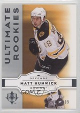 2007 Upper Deck Ultimate Collection Rookies /499 Matt Hunwick #76 Rookie RC 0a4