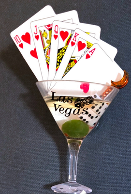 #ad Older Plastic Las Vegas Casino Cocktail Souvenir Fridge Magnet $19.95