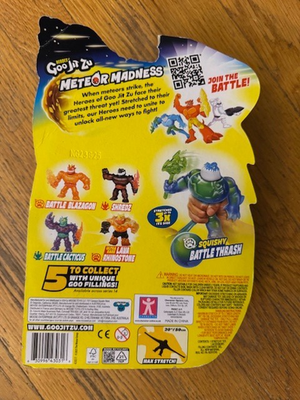 New!! Goo Jit Zu Heroes Meteor Madness Battle Thrash Squishy