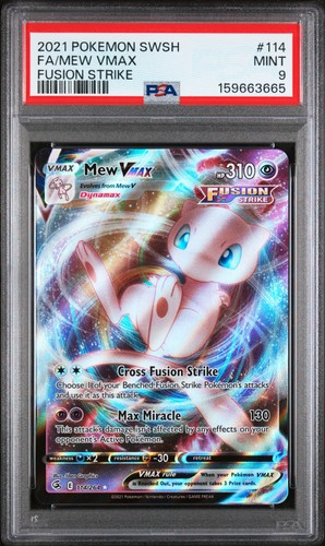 Mew VMAX graded PSA 9 for sale on eBay