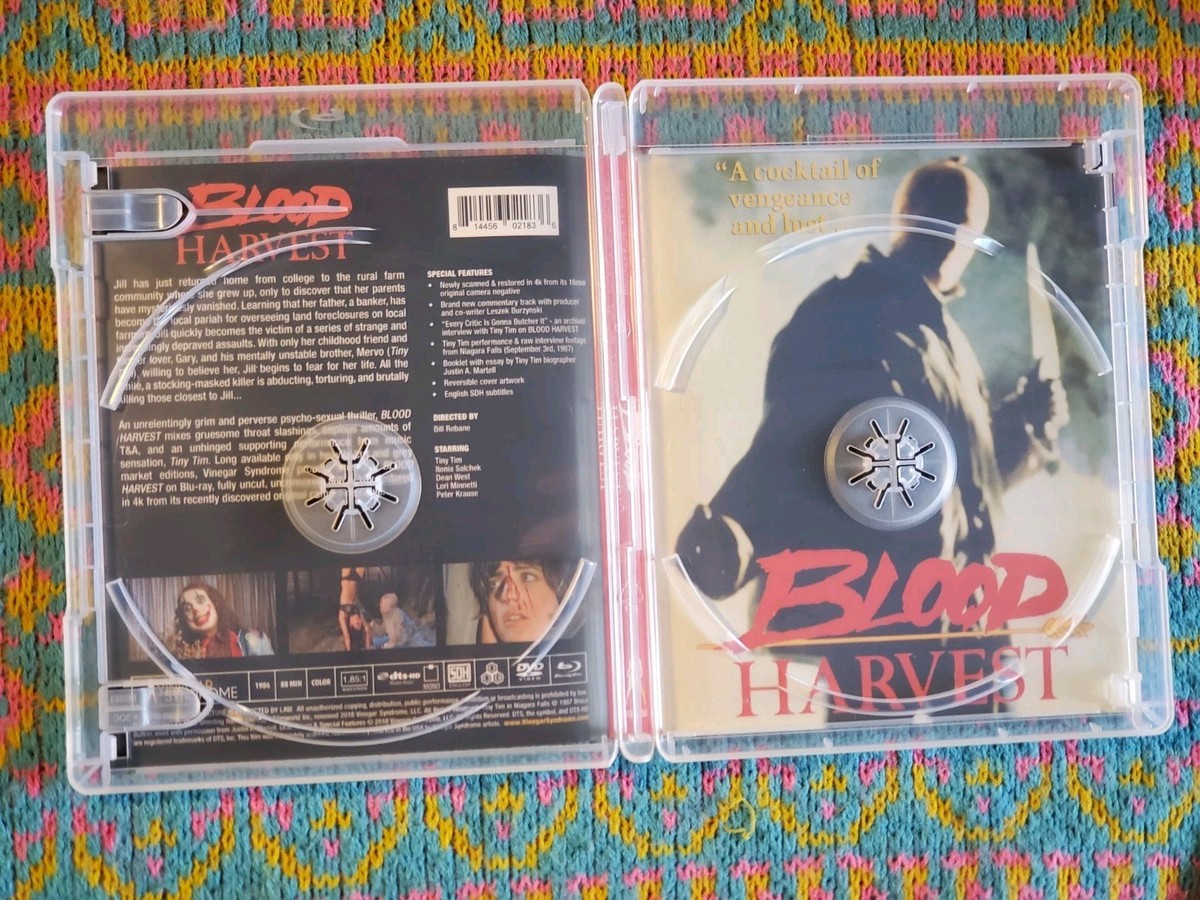 Blood Harvest (Blu-Ray/DVD, 1986) All Region OOP Vinegar Syndrome