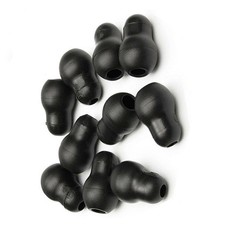 10Pcs Silicone Black Soft Eartips Earplug Earpieces For Littmann Stethoscope qq