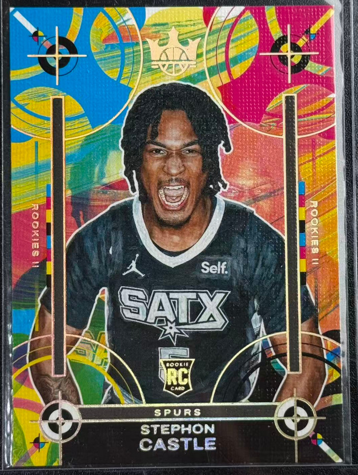 Stephon Castle 2024-25 Panini Court Kings Rookies II RC San Antonio Spurs #149