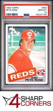 1985 TOPPS #600 PETE ROSE REDS PSA 10