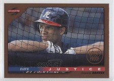 1996 Score Dugout Collection Series 1 Artist's Proof David Justice #51 0b8