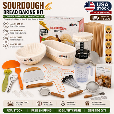 PREMIUM Sourdough Starter Kit WITH 36 TOOLS | USA STOCK | FREE DELIVERY