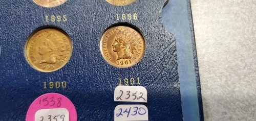 UNC 1901 Indian Head Cent !! Semi Key date !! UNC High Grade,  4 Diamonds !!