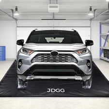 Waterproof Garage Floor Mat for under Car, 7'9"X16' Heavy Duty Containment Mat w