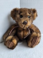 First Main MINKY Brown BEAR Plush with Corduroy Paws 7" G