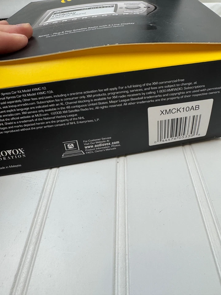 Nuevo en Caja Audiovox XMCK-10AB XM Xpress Radio Satelital y Kit Coche Foto 3 de 4