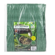 Telone 6 x 4 piedi 6 occhielli telone fornisce elementi protezione 6 x 4 piedi verde