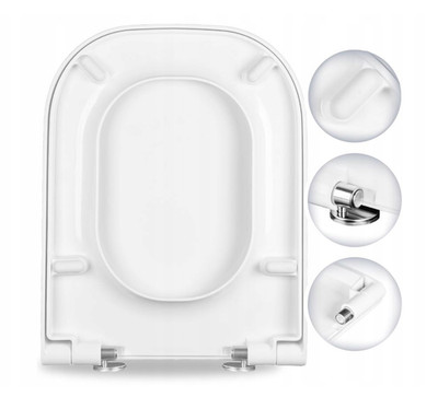 Ramm Toilettensitz passend Roca Gap, weiß, Softclose