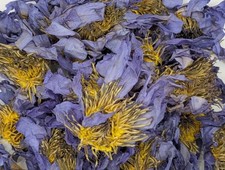 Dried Blue Lotus Herbal tea - 4 x  100g - Nymphaea Caerulea- 100 all natural.