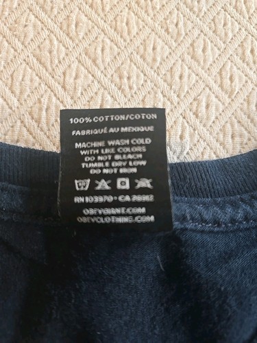 Obey: Fighting The Power T-shirt Blue Men's Large - Picture 11 of 12
