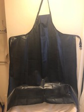 Waterproof Rubber Vinyl Apron 46"X34" for Dishwashing Lab Work Heavy Duty Black