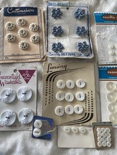 NEW 49 Vintage Fashion Buttons 2 Holes Various Sizes Plus Unique Button NEW